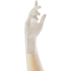 Перчатки нитрил., н/с, н/о,3,9гр./шт,бел.Nitrimax (XS) 50 п/уп - фото 4