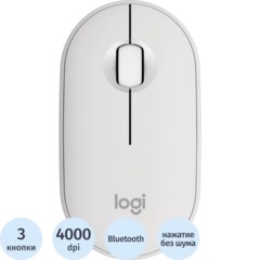 Мышь компьютерная Logitech беспр. M350S Pebble 2 BT TONAL WHITE 910-007013