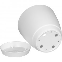 Горшок для цветов Flora 1,4л с поддоном (белый), 231600629/00 - фото 4