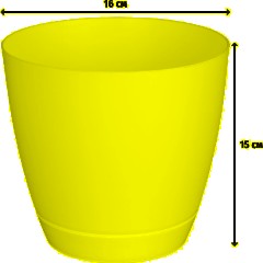 Горшок для цветов Flora 2,2л с поддоном (белый), 231600729/00 - фото 3
