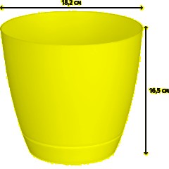 Горшок для цветов Flora 3,2л с поддоном (белый), 231600829/00 - фото 3