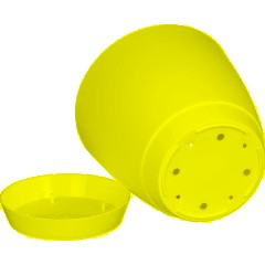 Горшок для цветов Flora 3,2л с поддоном (белый), 231600829/00 - фото 4