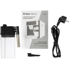 Кофемашина автоматическая BigTech DСМ308,с емк для м-ка,1,5л,зерн 300г,черн - фото 16