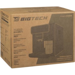 Кофемашина автоматическая BigTech DСМ308,с емк для м-ка,1,5л,зерн 300г,черн - фото 17