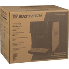 Кофемашина автоматическ BigTech DСМ309,с емк для м-ка,1,8л,зерн 160г,черн - фото 16