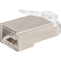 Вилка Cablexpert RJ-45 (8P8C) PLUG5SP кат5e экр, 30 микрон, (100 шт.), пак - фото 2