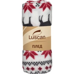 Плед флис Luscan, 130х170 см, 160 г/м2, олени разноцветный - фото 4
