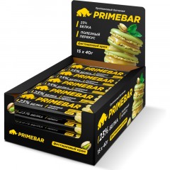 Батончик с содерж протеина PRIMEBAR глазир со вкус Фисташк крем 40гx15шт/уп