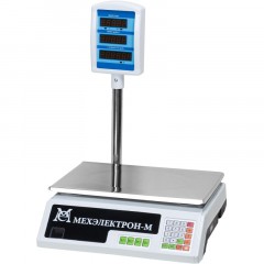 Весы торговые Мехэлектрон-М ВР4900-15-2Д-СДБ 05 до 15 кг,LЕD, со стойкой