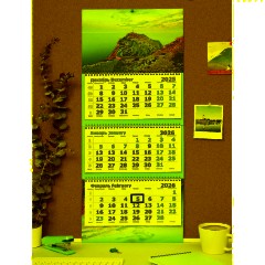 Календарь настенный 3-х блочный 2026-2027 Attache Переверт.два года,305х710 - фото 6