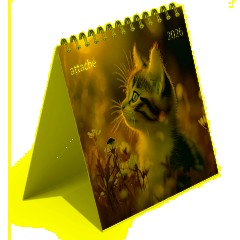 Календарь-домик настольный 2026 Atache, Котенок, 120х110 - фото 7