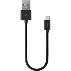 Кабель Deppa (72313)USB-A - USB-C, черный USB 2.0, 2.4A, 2м