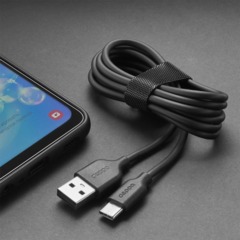 Кабель Deppa (72313)USB-A - USB-C, черный USB 2.0, 2.4A, 2м - фото 3