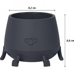 Кашпо Мистер Крутой (0,6л) Цв. Антрацит (Арт. КШ-1851) - фото 2