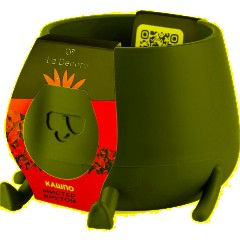 Кашпо Мистер Крутой (0,6л) Цв. Антрацит (Арт. КШ-1851) - фото 4