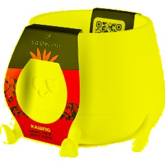 Кашпо Мистер Крутой (0,6л) Цв. Белый (Арт. КШ-1850) - фото 4