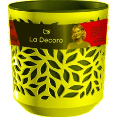 Кашпо Leaves (1,25л.) Цв. Белый/Антрацит (КШ-9829) - фото 3