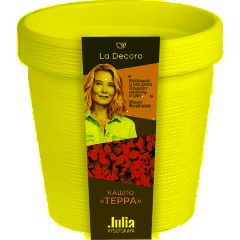 Кашпо Терра (3,57л) Цв. Белый (Арт. КШ-9095) - фото 3