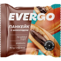 Печенье Панкейк EVERGO с шоколадной начинкой из какао 40гx10шт/уп (400г) - фото 2