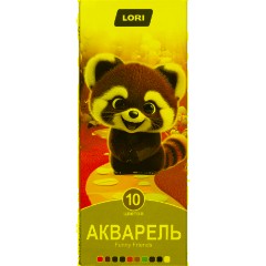 Краски акварельные FUNNY FRIENDS, 10 цветов, б/к Ааф-002 набор
