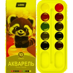 Краски акварельные FUNNY FRIENDS, 10 цветов, б/к Ааф-002 набор - фото 2