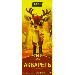 Краски акварельные FUNNY FRIENDS, 14 цветов, б/к Ааф-004 набор