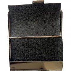 Визитница карманная на 20 визитниц металл/хром, 8717 - фото 2