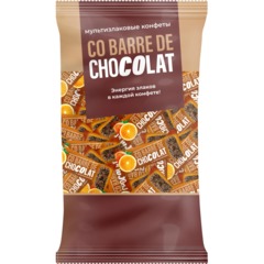 Конфеты Co barre de Chocolat  мультизлаковые с апельсином, 900г