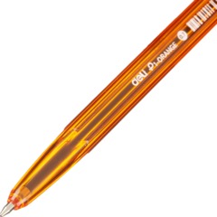 Ручка шариковая неавтомат. Deli P1-Orange EQ6T, пулев.нак,0.7мм,син.черн - фото 3