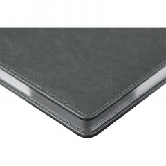 Ежедневник недатированный А5+ SIDNEY NEBRASKA серый,сереб.обр,136л 3-128/22 - фото 4