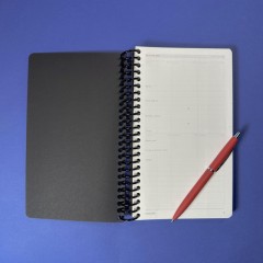 Ежедневник недатированный А5 AGENDA на спирали, черный, 128л 3-746/01 - фото 10