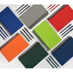 Ежедневник недатированный А5 AGENDA на спирали, черный, 128л 3-746/01 - фото 13