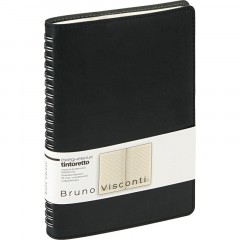Ежедневник недатированный A5 TINTORETTO черный, 136л 3-608/03