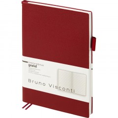 Ежедневник недатированный А5 GRAND бордовый, 128л 3-774/07