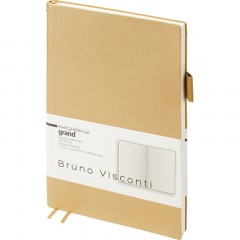 Ежедневник недатированный А5 GRAND золото, 128л 3-774/13