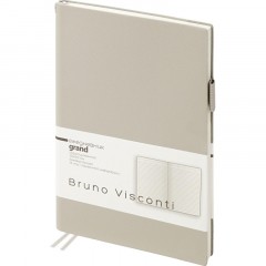 Ежедневник недатированный А5 GRAND серый, 128л 3-774/14