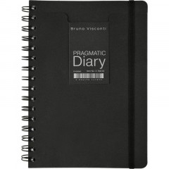 Ежедневник недатированный А5 PRAGMATIC на гребне, черный, 128л 3-748/04 - фото 3