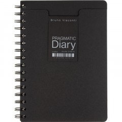 Ежедневник недатированный А5 PRAGMATIC на гребне, черный, 128л 3-748/04 - фото 4