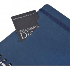 Ежедневник недатированный А5 PRAGMATIC на гребне, темно-синий 128л 3-748/03 - фото 2