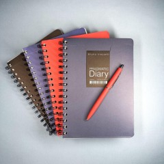 Ежедневник недатированный А5 PRAGMATIC на гребне, темно-синий 128л 3-748/03 - фото 9