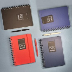 Ежедневник недатированный А5 PRAGMATIC на гребне, темно-синий 128л 3-748/03 - фото 10