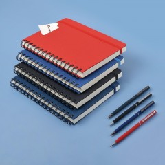 Ежедневник недатированный А5 PRAGMATIC на гребне, темно-синий 128л 3-748/03 - фото 14