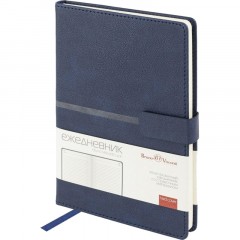 Ежедневник недатированный А5 LYON синий, 136л 3-684/01