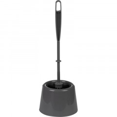 Ершик для унитаза AZUR с подставкой Мини, сер. с черн. Щетиной_ТПЦ