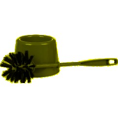 Ершик для унитаза AZUR с подставкой Мини, сер. с черн. Щетиной_ТПЦ - фото 3