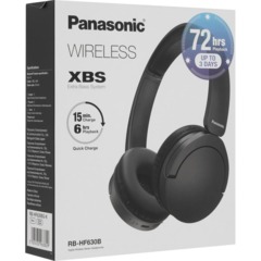 Наушники Panasonic RB-HF630BG-K, накладные Bluetooth, чёрный - фото 8
