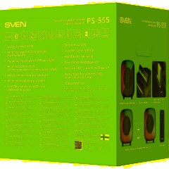 Акустическая система Sven PS-555, черный, 65Вт, BT/USB/microSD, пульт,аккум - фото 13