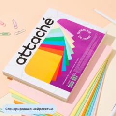 Бумага цветная Attache Multicolor А4,80г(10цв.интенсив,пастель по 20л)200л - фото 4