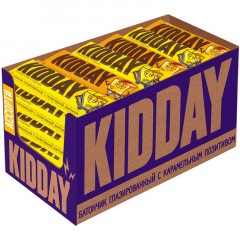 Батончик Kidday глазир ассорти карамель, вареная сгущенка, 40гx30шт/уп