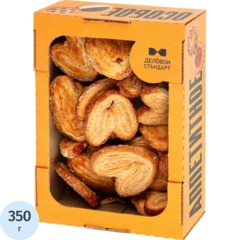 Ушки слоеные с Сахаром Деловой Стандарт, 350г